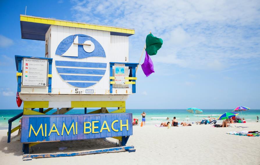Miami beach en Floride, USA