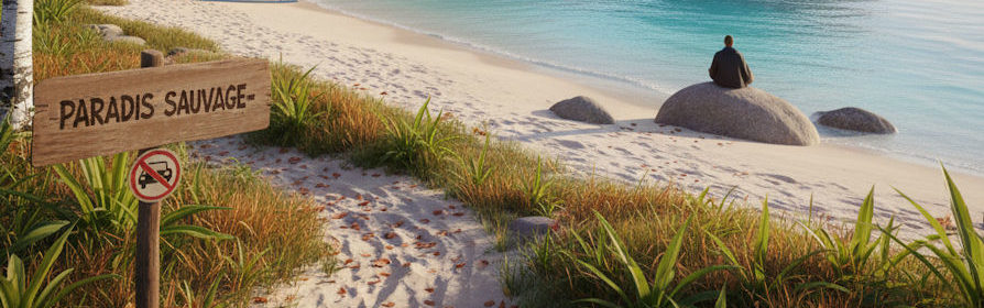 Plage sauvage sans tourisme de masse