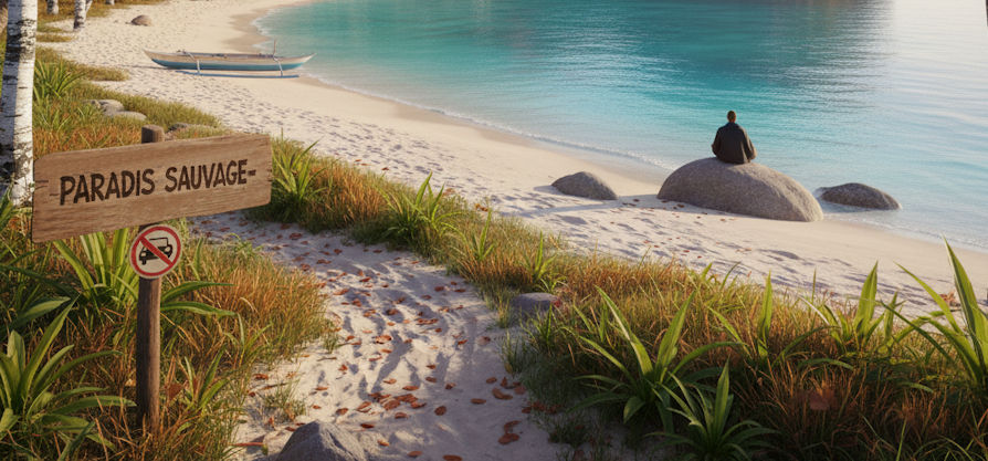 Plage sauvage sans tourisme de masse
