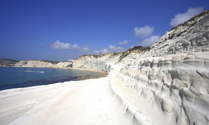 Plage blanche escaliers des turcs, Agrigento en Sicile