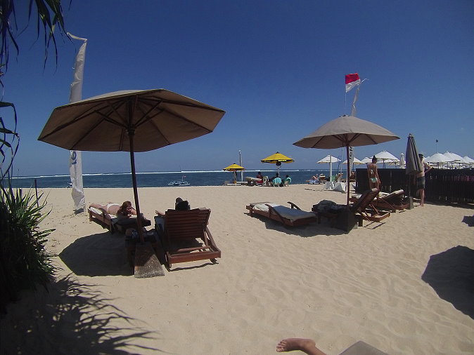 Plage de Nusa Dua sur l'île de Bali