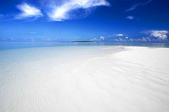 Plage de sable trs blanc d'Hyams Beach en Australie