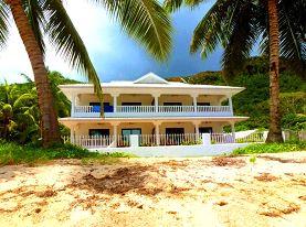 Praslin - Une villa sur la plage