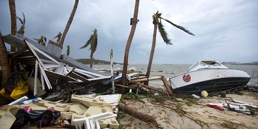 Saint-Martin aprs le passage de l'ouragan Irma de septembre 2017