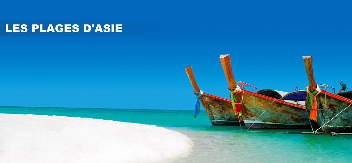 Les plages de l'Asie