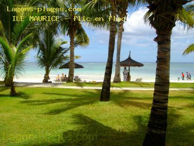 Plage de l' ile maurice à Flic en flac