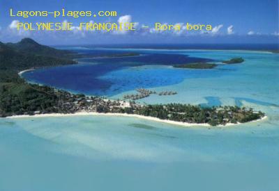 Plage de la polynesie franÇaise à Bora-Bora, pointe Matira