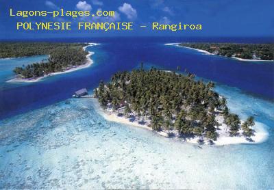 Plage de la polynesie franÇaise à L'atoll de Rangiroa