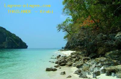 Plage de la thailande à Parc National de Krabi