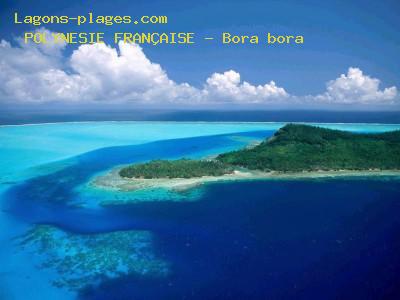 Plage de la polynesie franÇaise à La plus belle ile du monde Bora-Bora