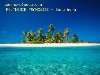 Plage de la polynesie franÇaise à Bora-Bora et son lagon