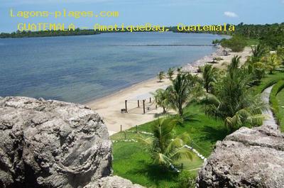 Plage du guatemala à AmatiqueBay, Guatemala