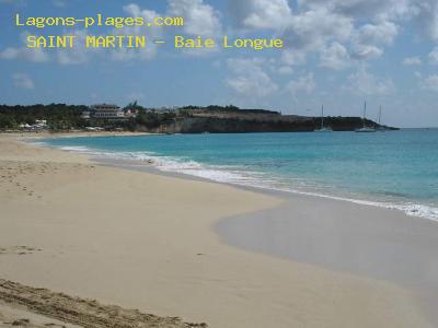 Plage de saint martin à Baie Longue