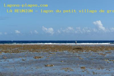 Plage de la reunion  Lagon du petit village de grand-bois