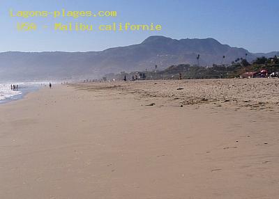 Plage des usa à Malibu californie
