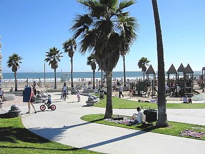 Plage des usa à Venice beach Californie