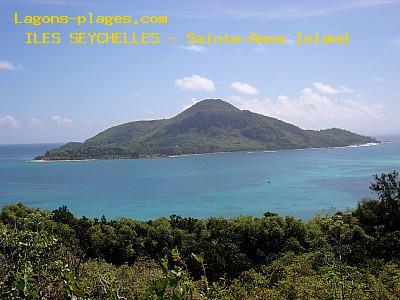 Plage des seychelles à Sainte-Anne Island