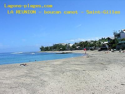 Plage de la reunion à Boucan canot - Saint-Gilles