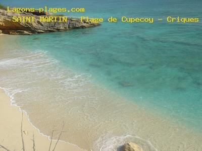 Plage de saint martin à Plage de Cupecoy - Criques