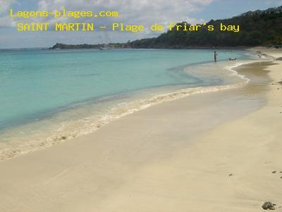Plage de saint martin à Friar's bay tranquille