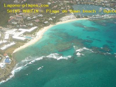 Plage de saint martin à Plage de Dawn beach - Oyster Pond