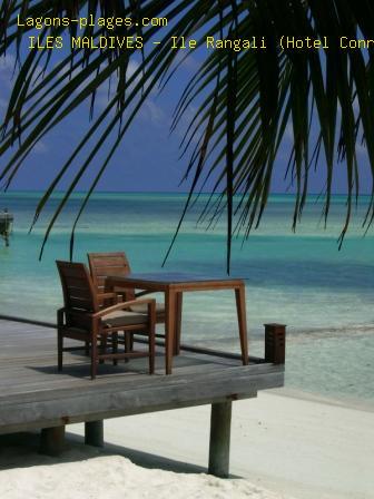 Plage des maldives  Ile Rangali (Hotel Conrad - ex Hilton)