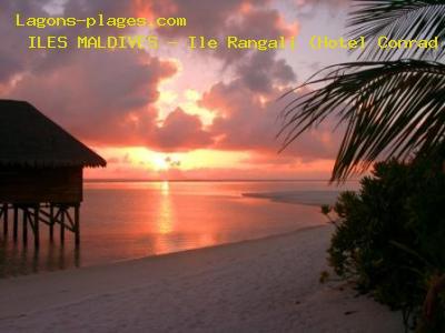 Plage des maldives à Ile Rangali (Hotel Conrad - ex Hilton)