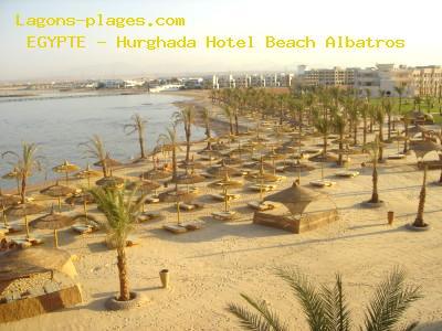Plage de L' egypte à Hurghada Hotel Beach Albatros