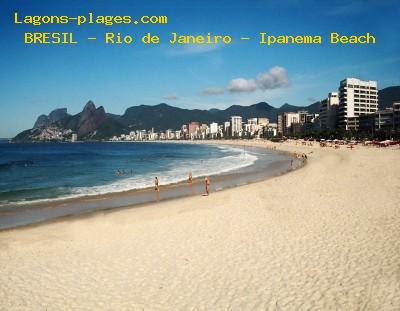 Plage du bresil à Rio de Janeiro - Ipanema Beach