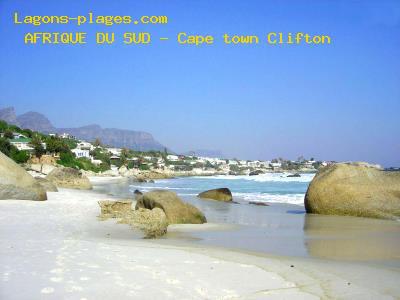 Plage de L' afrique du sud à Cape town Clifton