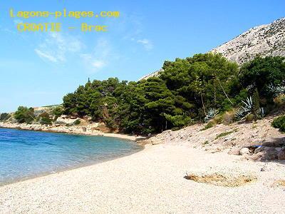 Plage de croatie à Brac