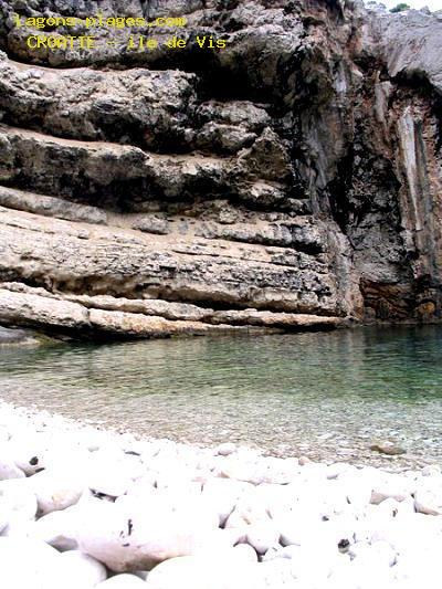 Plage de croatie à Ile de Vis