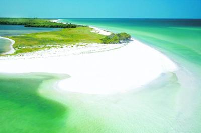 Plage des usa à Floride Caladesi island
