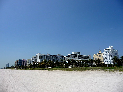 Plage des usa à Magnifique plage de South beach