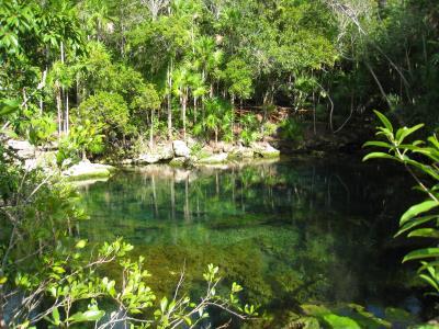 Plage du mexique à Xel-Ha, état du Quintana Roo