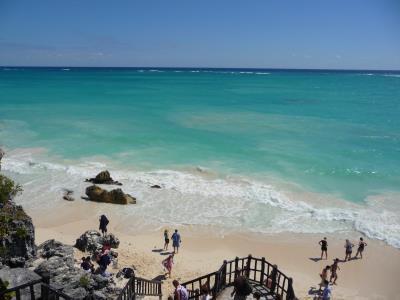 Plage du mexique à Tulum plage - Yucatan Maya