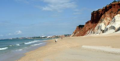 Plage du portugal à Algarve , Abufeira, Portugal.