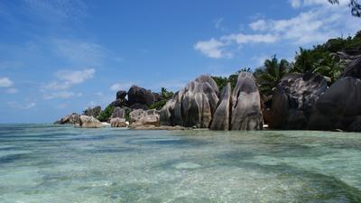 Plage des seychelles à Les Seychelles - La Digue - Anse Source d'Argent