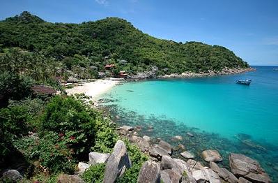 Plage de la thailande à Koh Tao - Ao Leuk bay