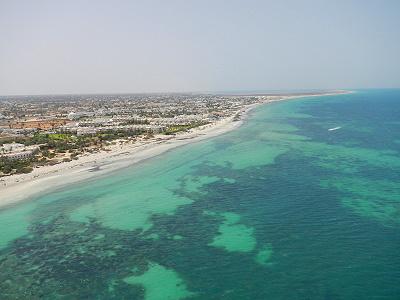 Plage de la tunisie  Djerba, eau turquoise