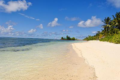 Plage des seychelles à La Digue Anse La reunion