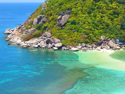 Plage de la thailande à Plage Koh Nang Yuan