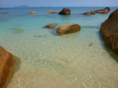 Plage de la thailande à Koh samui Lamai Crystal bay