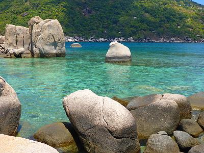 Plage de la thailande à Koh NangYuan départ de Bophut