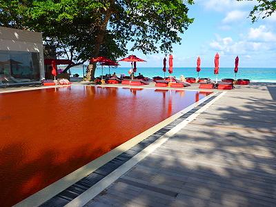 Plage de la thailande à Koh Samui hotel the library