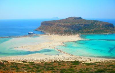 Plage de la crete à Lagon de Balos