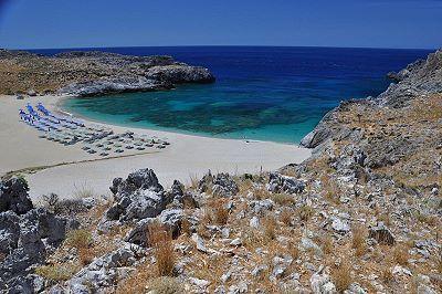 Plage de la crete à Shinaria