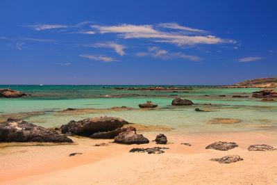 Plage de la crete à Plage Elafonissi