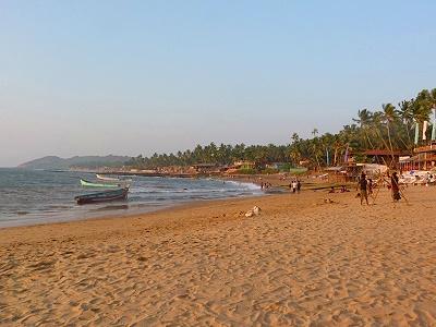Plage de L' inde à Goa