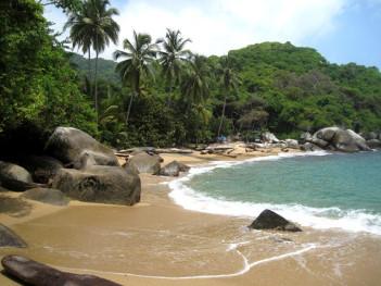 Plage de la colombie à Tayrona